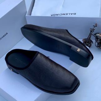 Balenciaga Half Shoe Leather Black