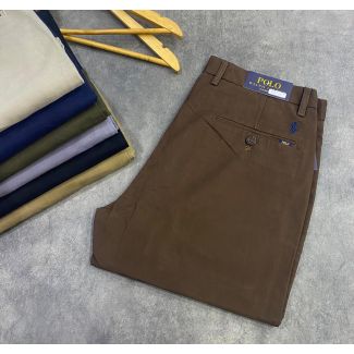 PRL Straight Cut Chinos Coffee Brown