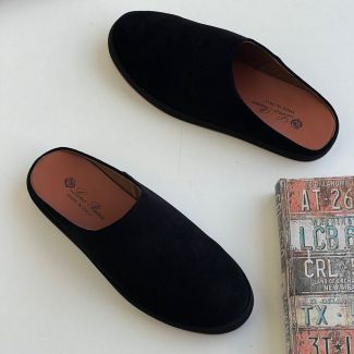 Loro Piana Half Shoe Black