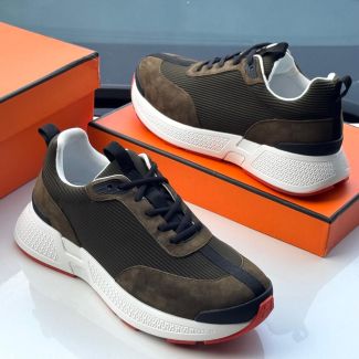 Hermes Casual Sneakers Army Green