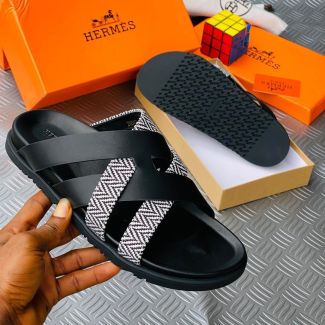 Hermes Slide Pam Slippers Black