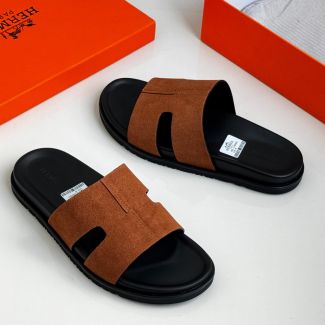 Hermes Slide Pam Slippers 025 Brown