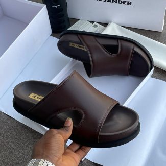 Jilsander Slide Pam Slippers Brown