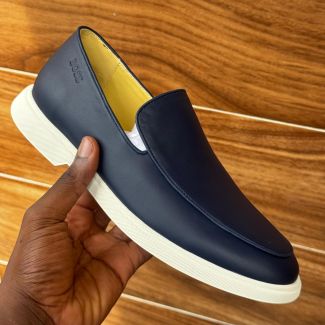 Hugo Boss Shoe Navy Blue Leather