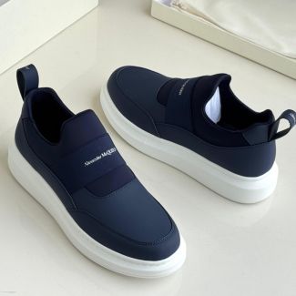 Alexander Mcqueen Slip-On Sneakers Navy Blue