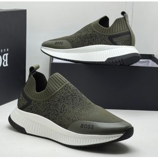 Hugo Boss Slip-On Sneakers Green