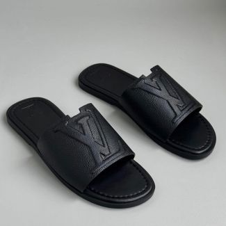 LV Leather Pam Slippers