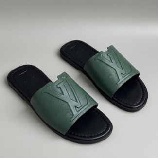 LV Leather Pam Slippers