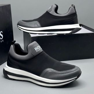 Hugo Boss Slip-On Sneakers Black Grey