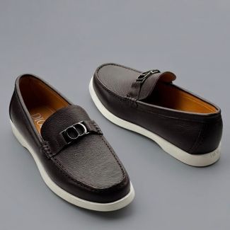 Dior Leather Shoe Coffee Brown