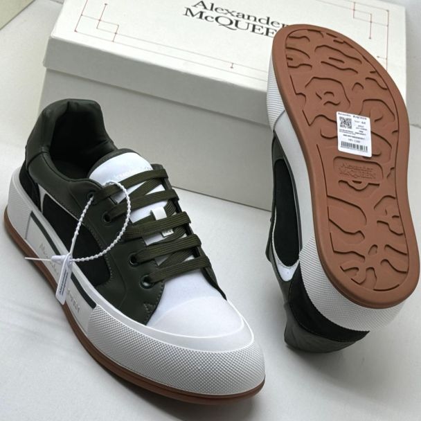 Alexander Mcqueen Low Top Casual Sneakers Green Mix