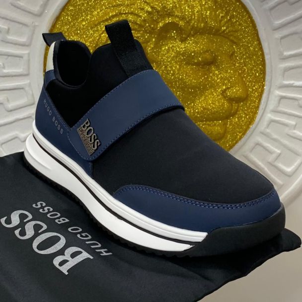 Hugo Boss Single Strap Casual Sneakers Blue Black