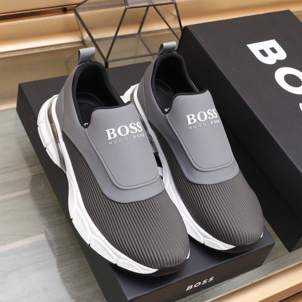 Hugo Boss Slip On Sneakers Gray