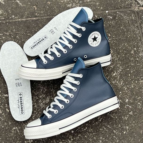 Converse Chunk 70 Leather Blue