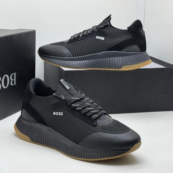Hugo Boss Lace Up Sneakers Black