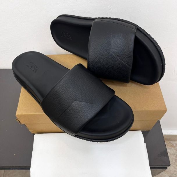 Zara Pam Slippers Black