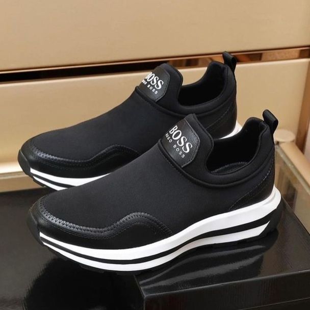 Hugo Boss Slip-On Casual Sneakers Black
