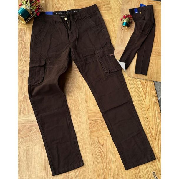PRL Straight Cut Combat Chinos Coffee Brown