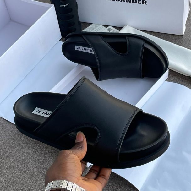 Jilsander Slide Pam Slippers Black