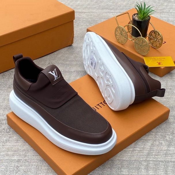 LV Slip-On Sneakers Brown