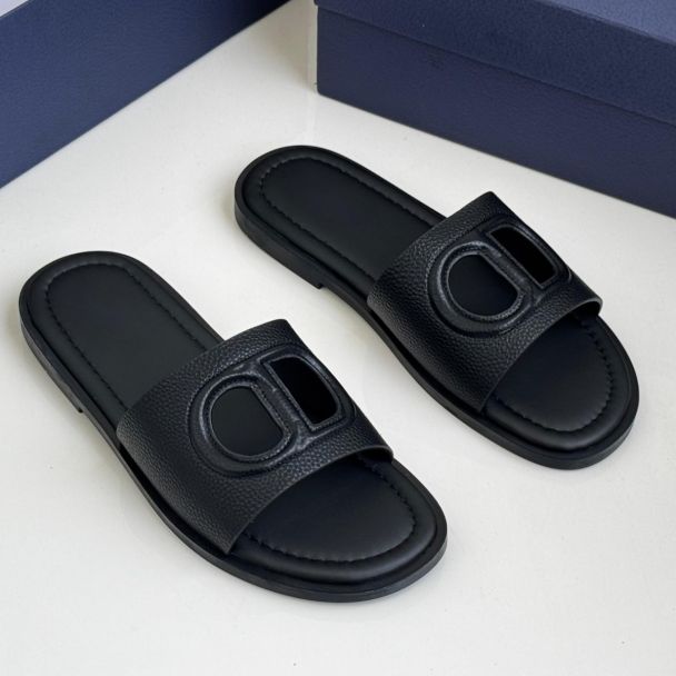 Dior Slide Pam Slippers Black