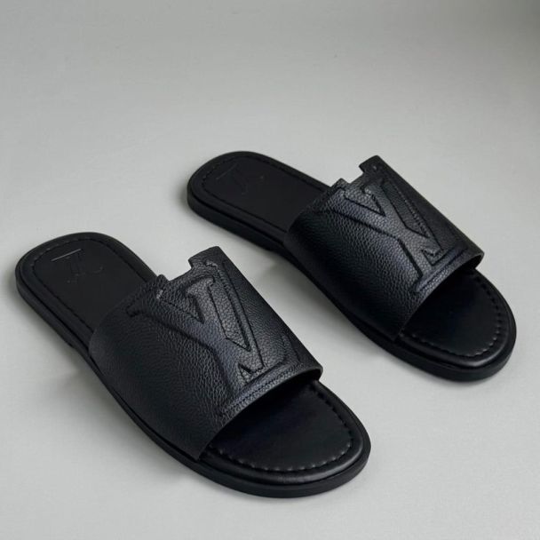 LV Leather Pam Slippers