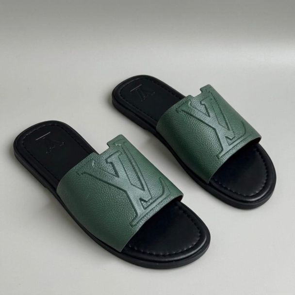 LV Leather Pam Slippers