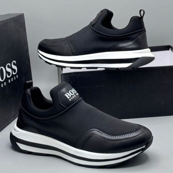 Hugo Boss Slip-On Sneakers Black