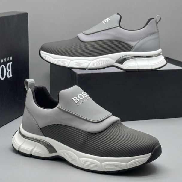 Hugo Boss Slip-On Sneakers Grey