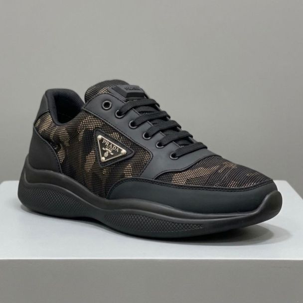 Prada Sneakers Camo Black